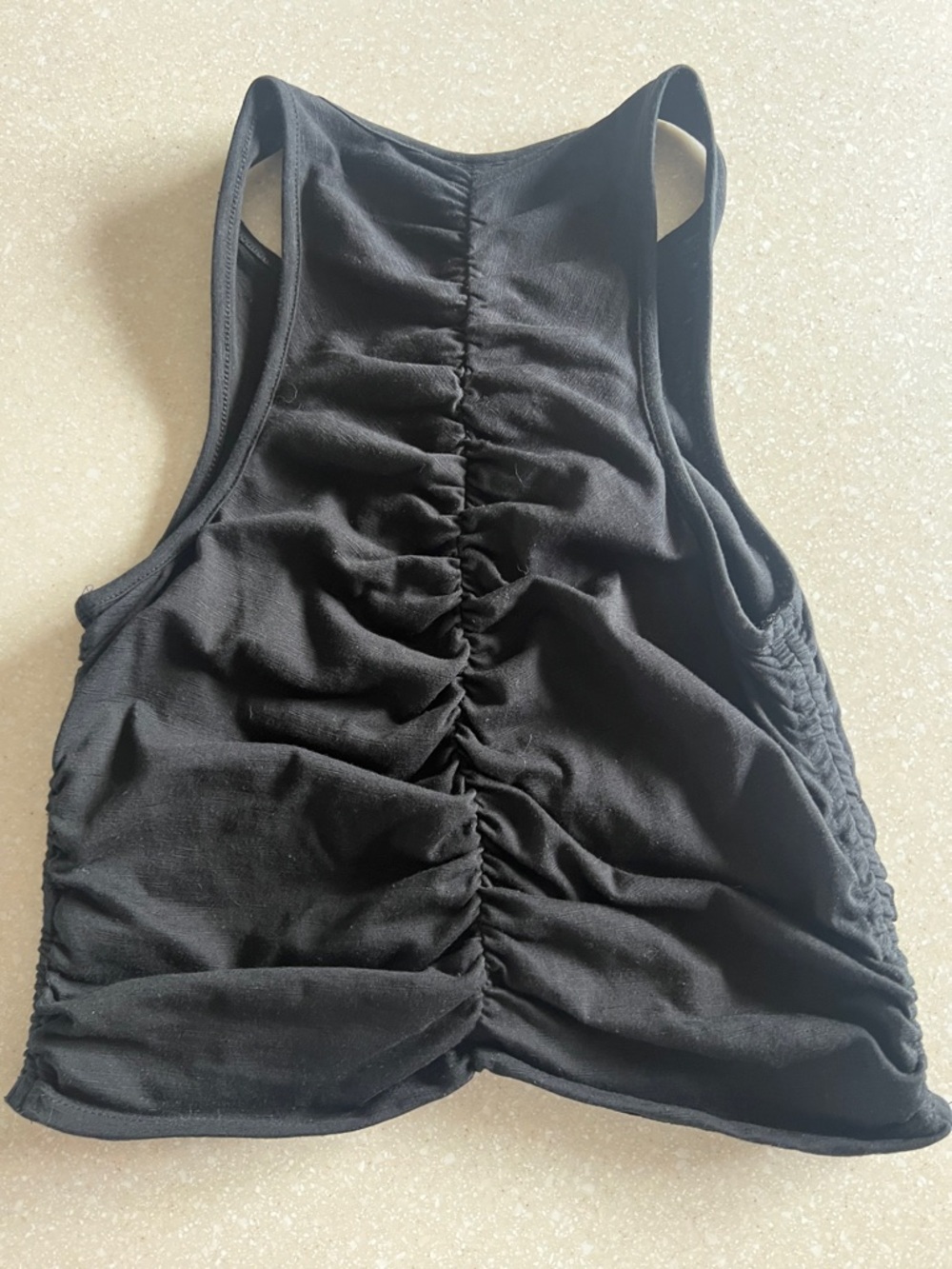 Universal Thread Black Ruched Front Tank Top - Picture 5 of 5